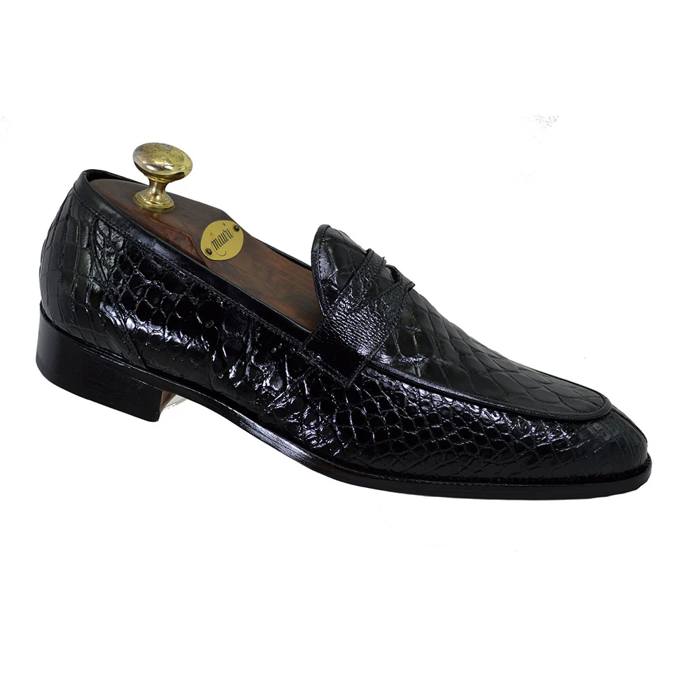 Mauri 4862 Crocodile Penny Loafer - Image 3