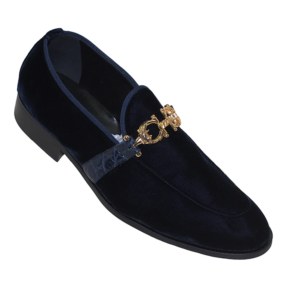 Mauri 4940 Velvet Alligator Loafer - Image 3