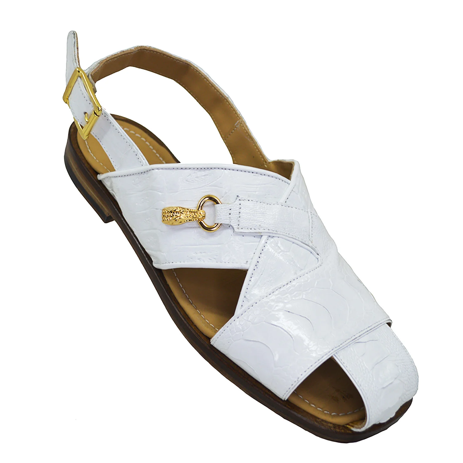 Mauri 5113 Crocodile and Ostrich Leg Sandal - Image 3