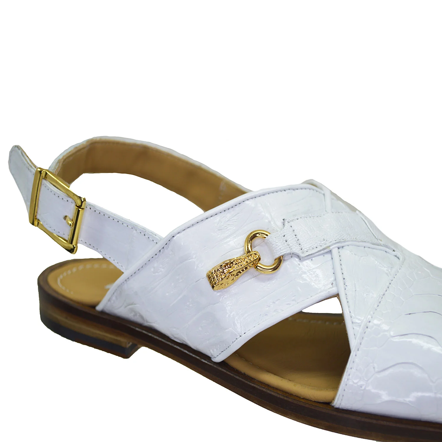 Mauri 5113 Crocodile and Ostrich Leg Sandal - Image 4