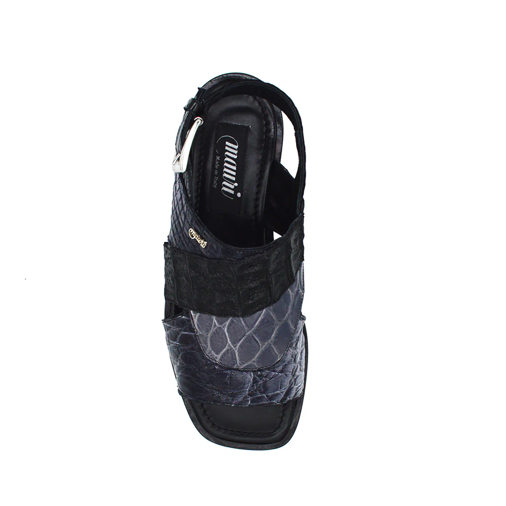 Mauri 5181 Alligator Multi-Gray/Black Sandal - Image 5