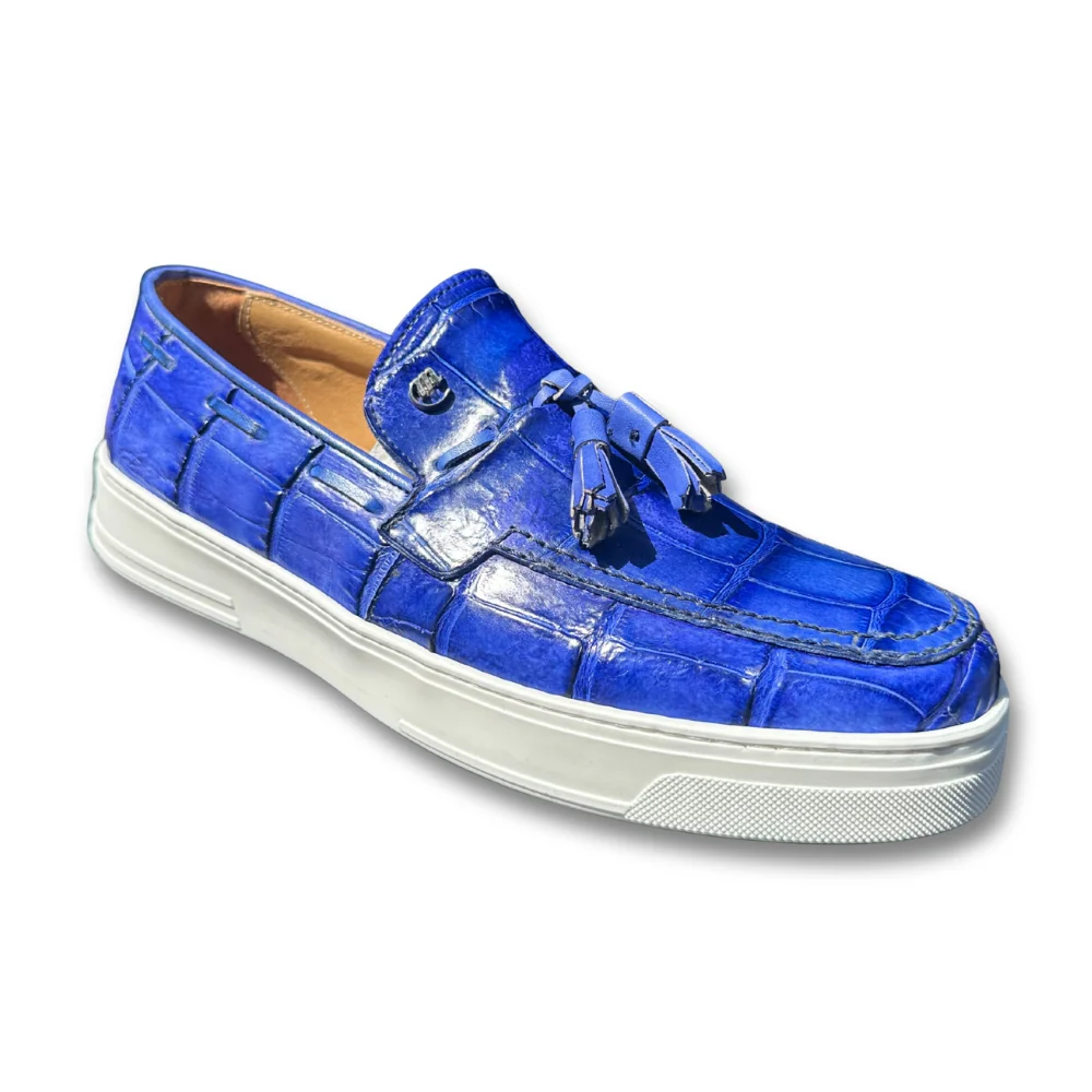 Mauri 8800 Alligator Calf Hand Painted Sneakers - Image 5