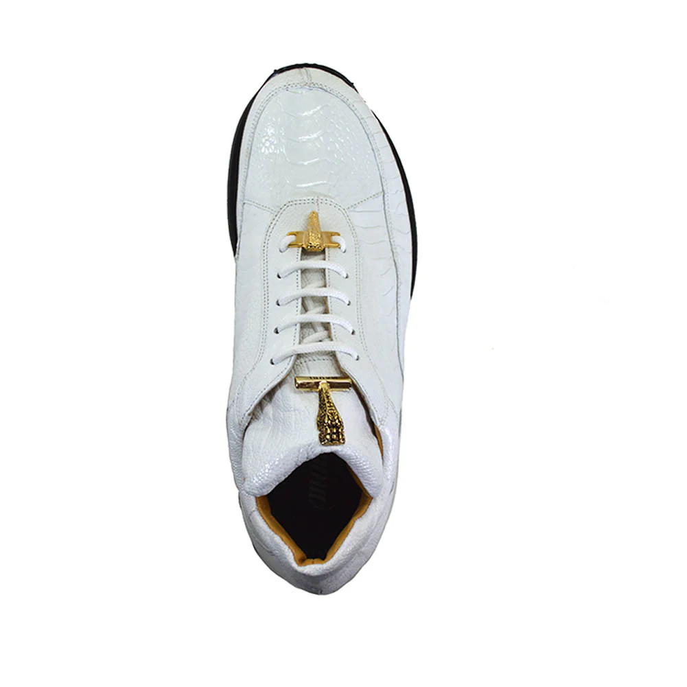Mauri 8814 White Ostrich Casual - Image 3
