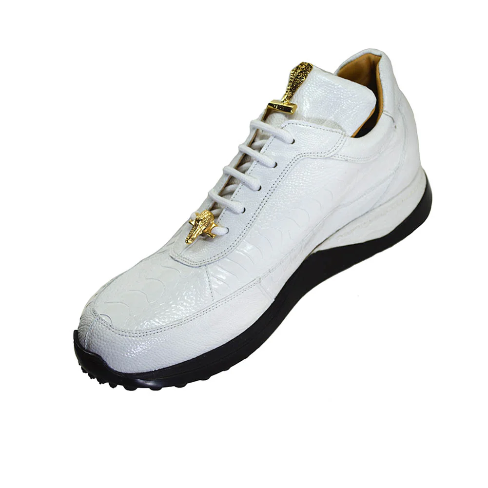 Mauri 8814 White Ostrich Casual - Image 4