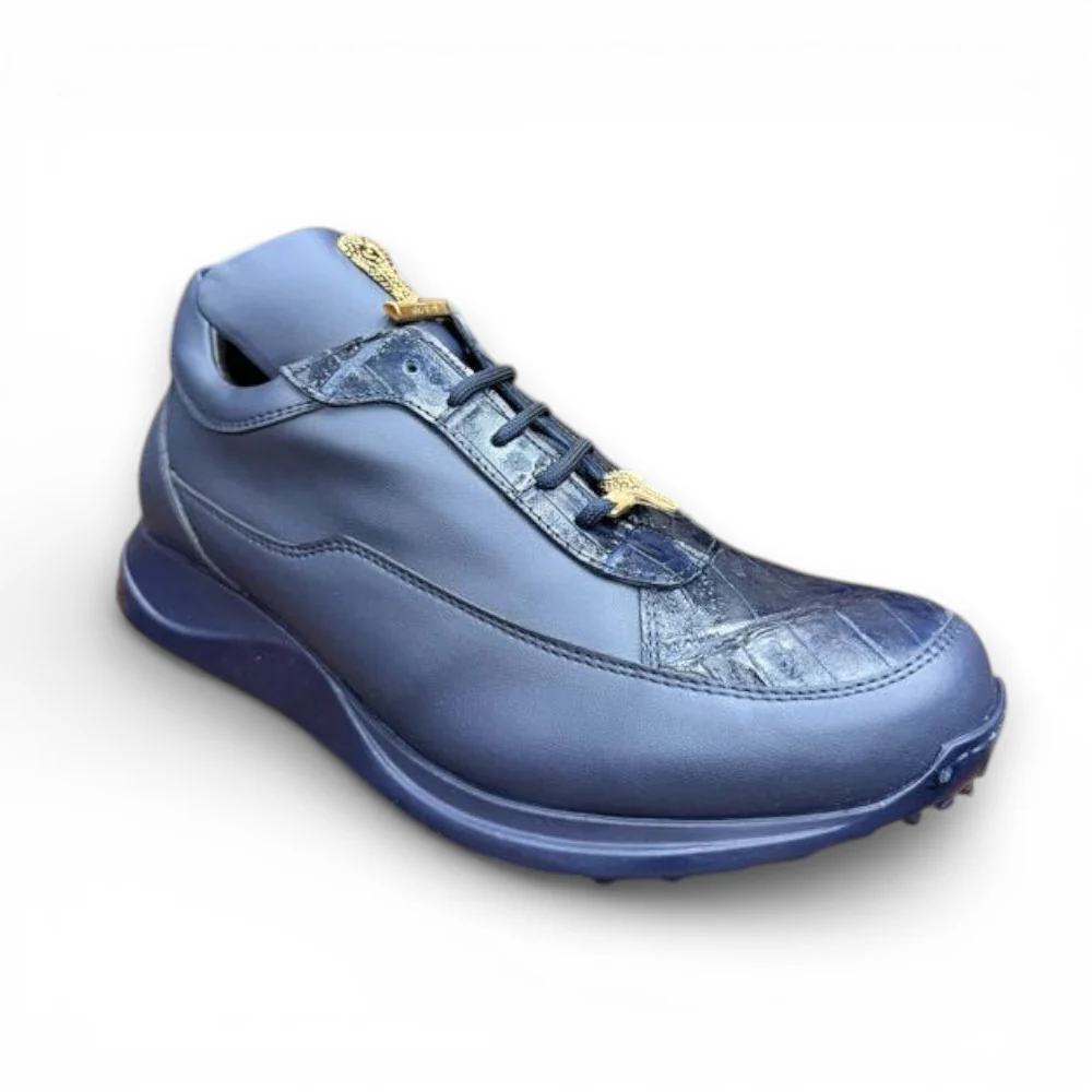 Mauri 8900 Napa Leather and Baby Crocodile Sneakers - Image 23