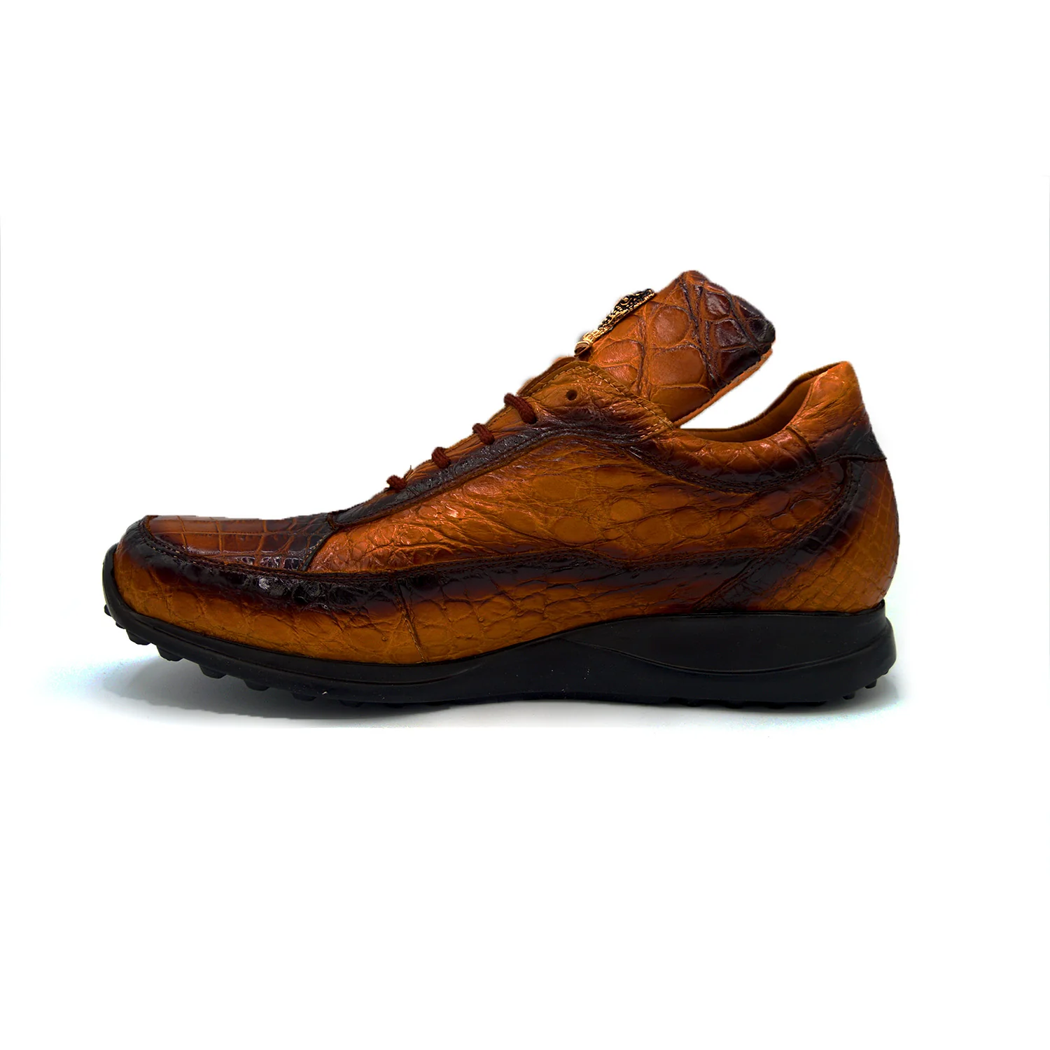 Mauri 8900 Multi Toffee Spray Gold Alligator Casuals - Image 6