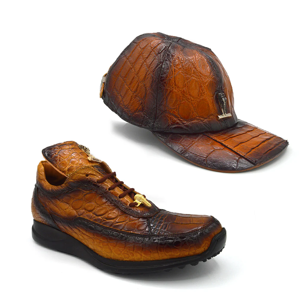 Mauri 8900 Multi Toffee Spray Gold Alligator Casuals - Image 7
