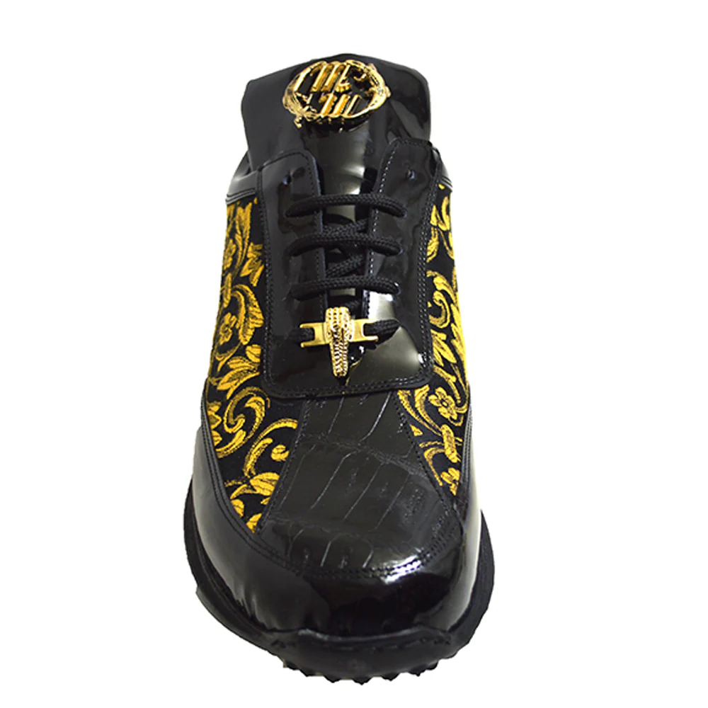 Mauri 8514 Patent Leather & Fabric Sneaker - Image 12