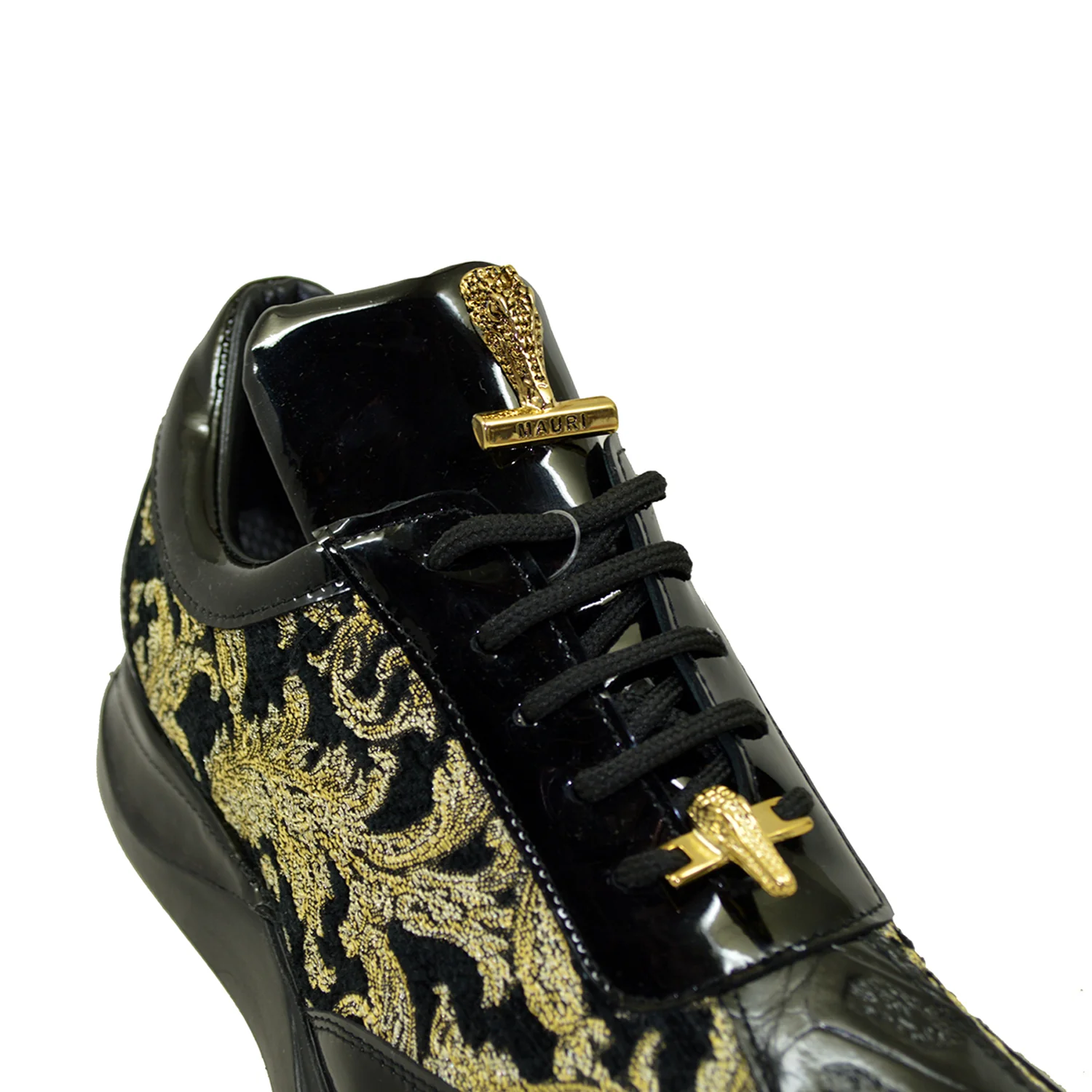 Mauri 8514 Patent Leather & Fabric Sneaker - Image 9