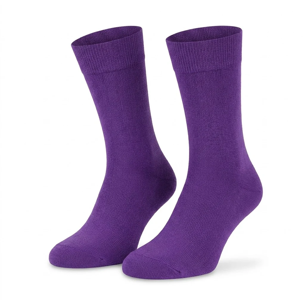 Distretto73 Men's 100% Filoscozia Cotton Solid Color Dress Socks - Image 10