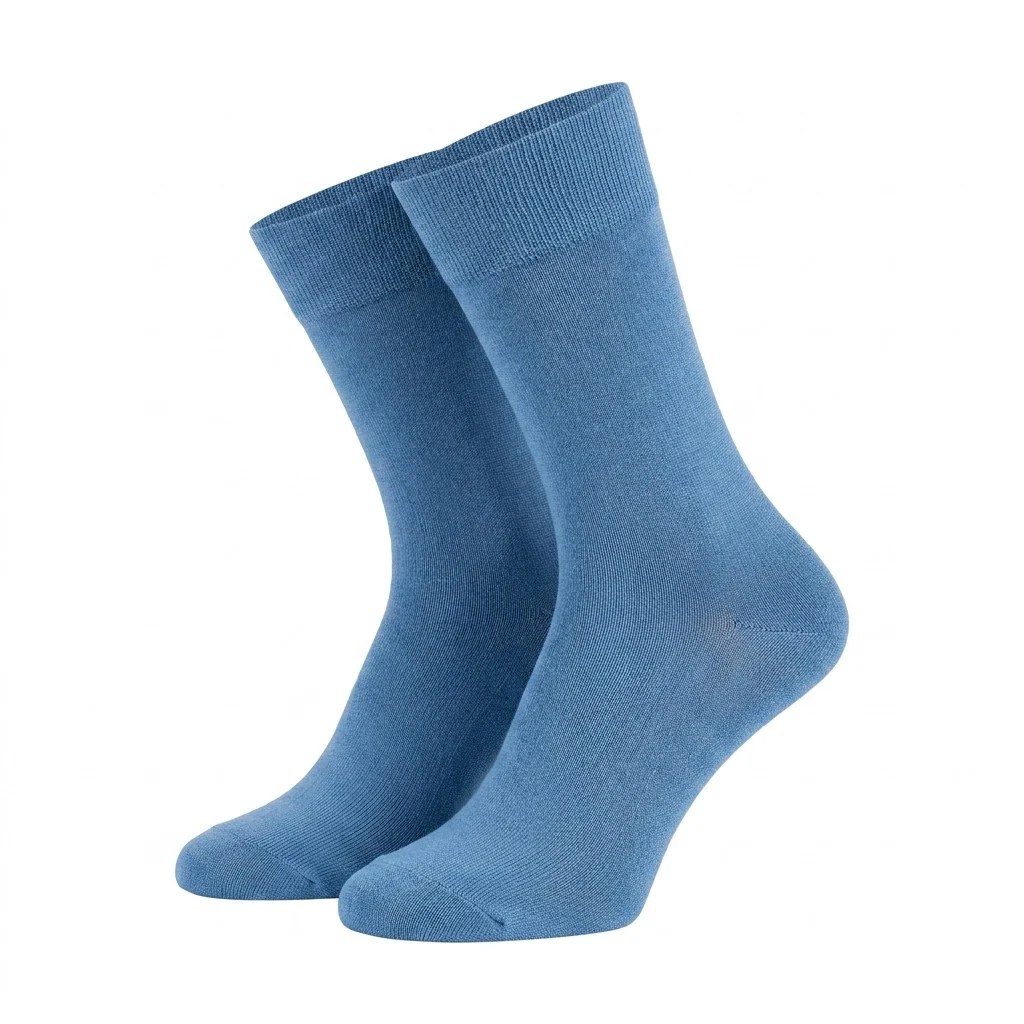 Distretto73 Men's 100% Filoscozia Cotton Solid Color Dress Socks - Image 7