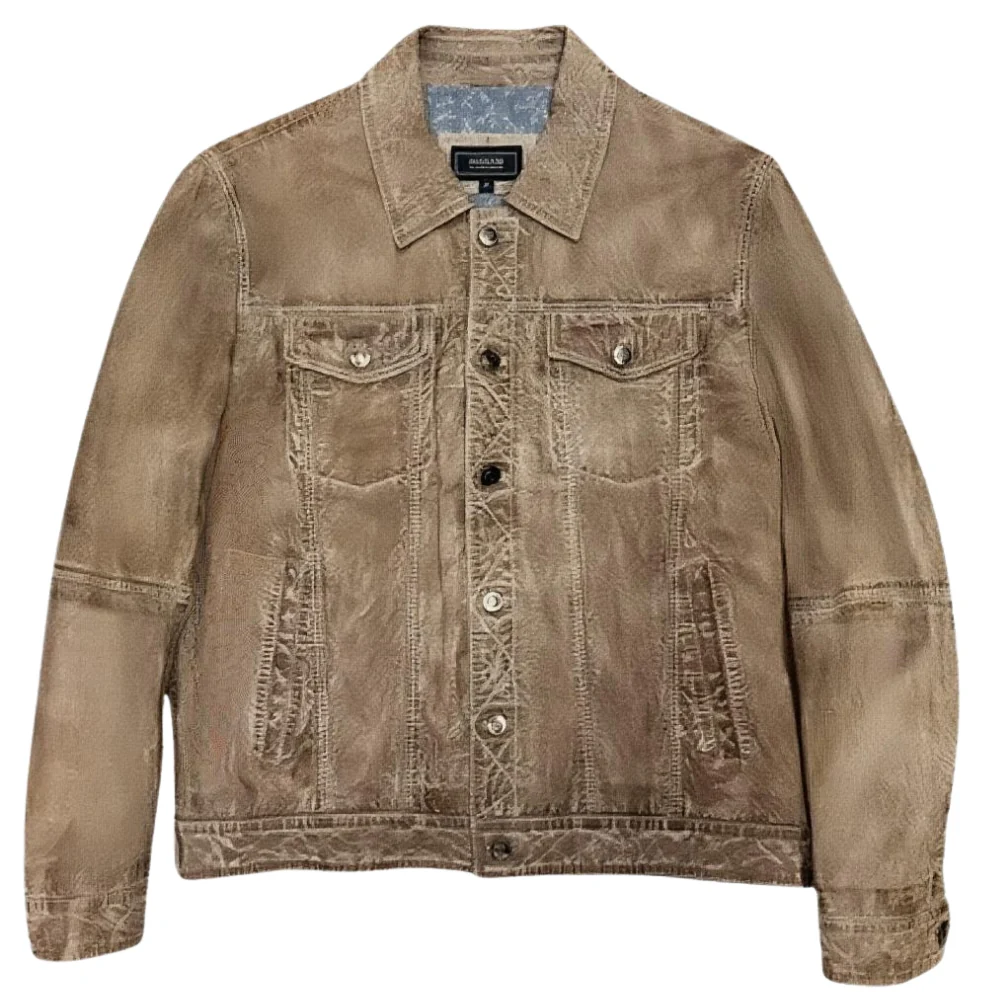 Missani Le Collezioni BF Leather Jean Jacket 392994 - Image 13