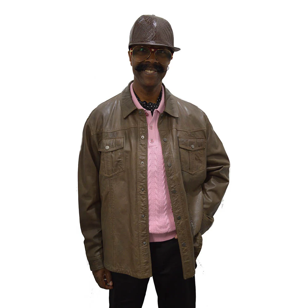 Missani Leather Shirt Jacket 16234 - Image 3
