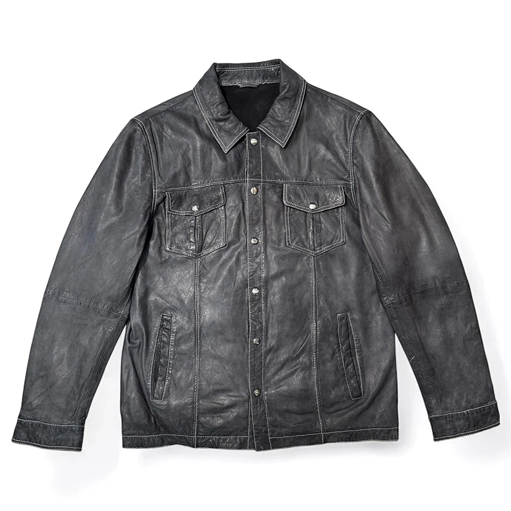 MISSANI LE COLLEZIONI New Leather Shirt Jackets 396428 - Image 4