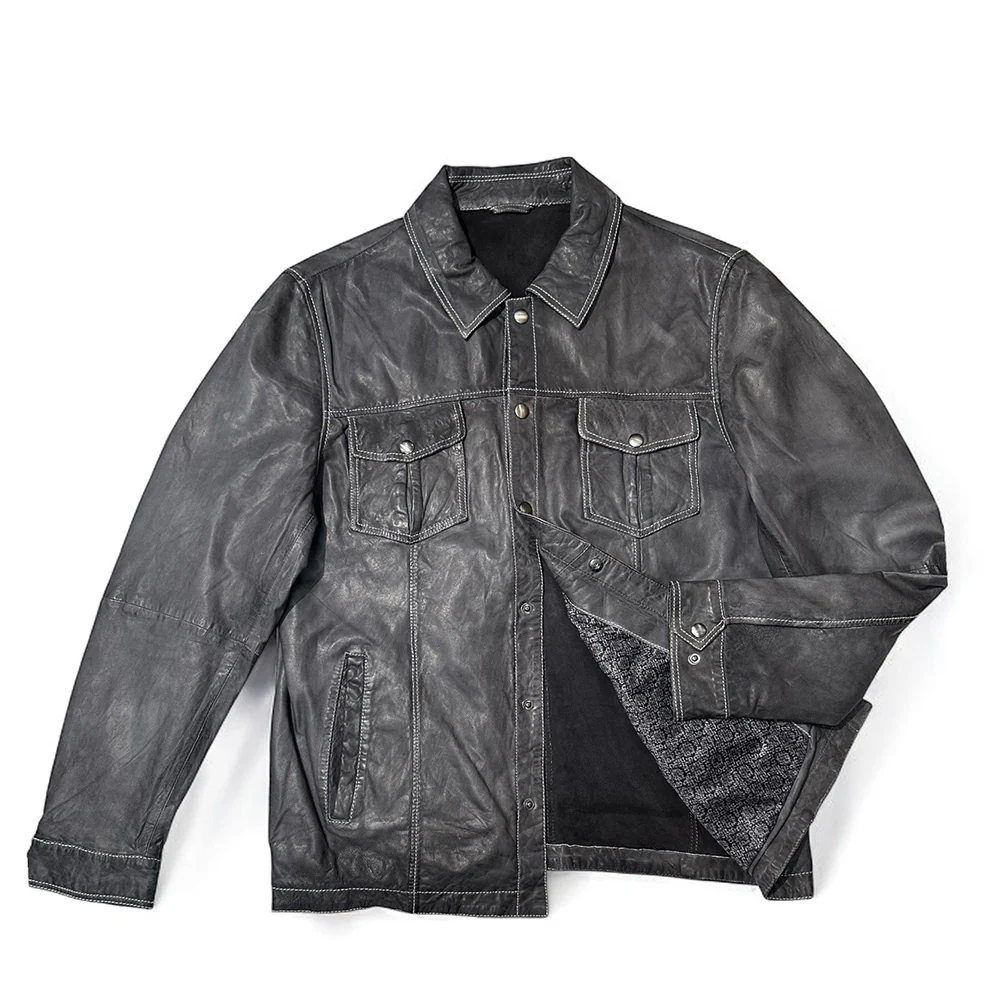 MISSANI LE COLLEZIONI New Leather Shirt Jackets 396428 - Image 9