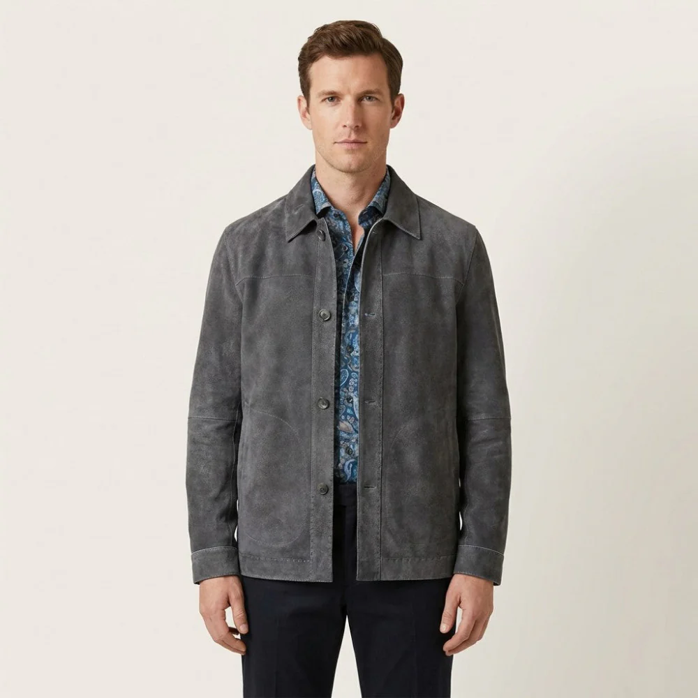 Missani Reversible Distressed Leather Jacket