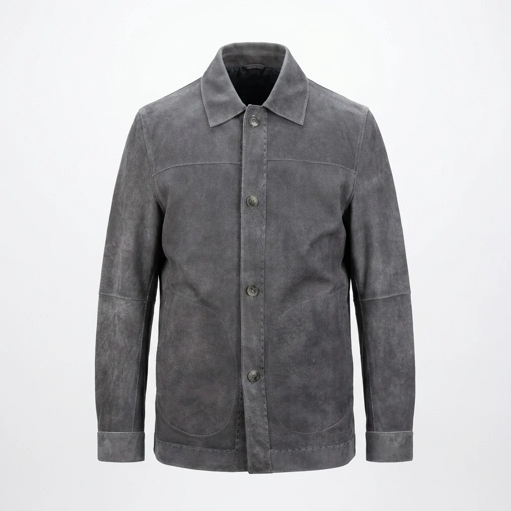 Missani Reversible Distressed Leather Jacket - Image 3