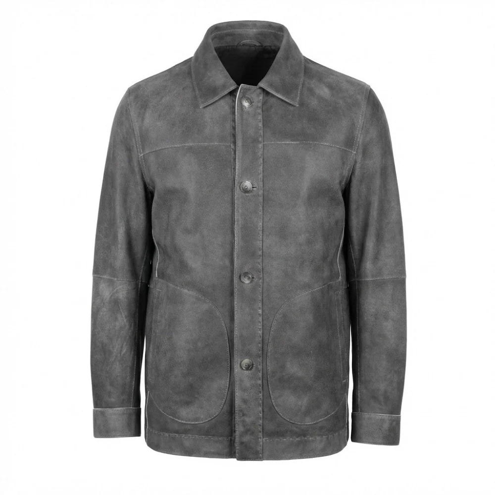 Missani Reversible Distressed Leather Jacket - Image 5