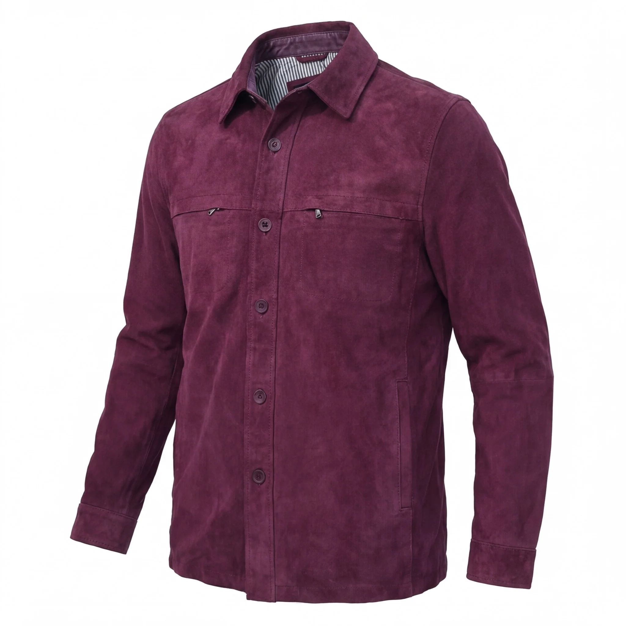 Missani Lamb Suede Shirt Jackets 342518 - Image 12