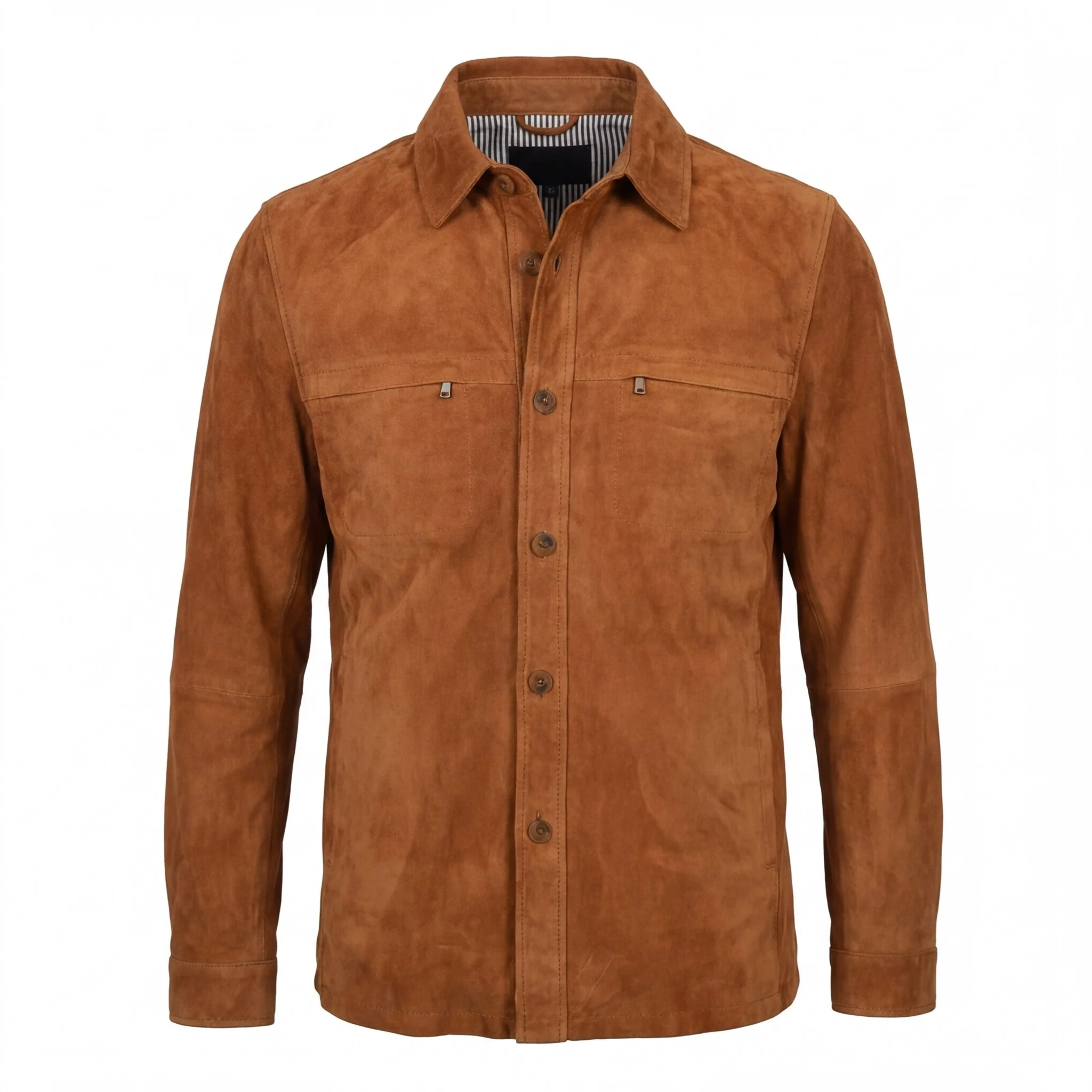 Missani Lamb Suede Shirt Jackets 342518 - Image 21