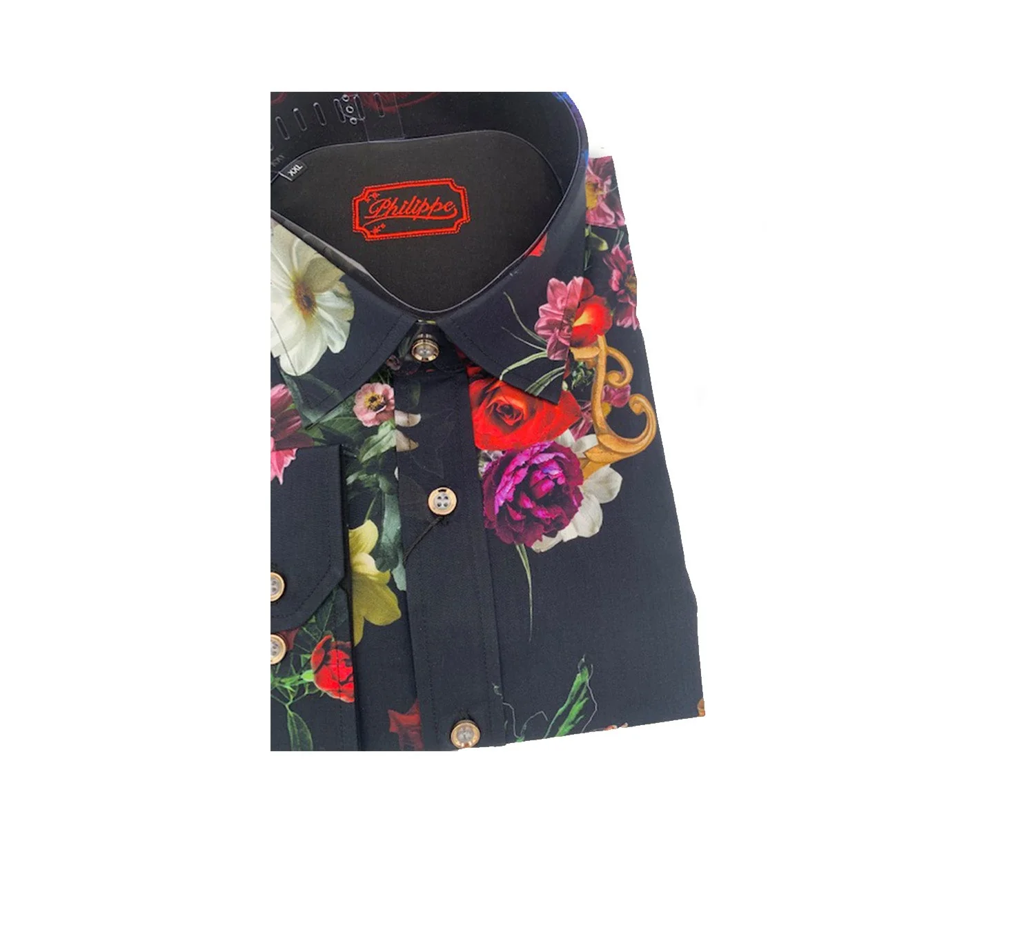 Philippe Royal Floral Button Up Shirt A82 - Image 5