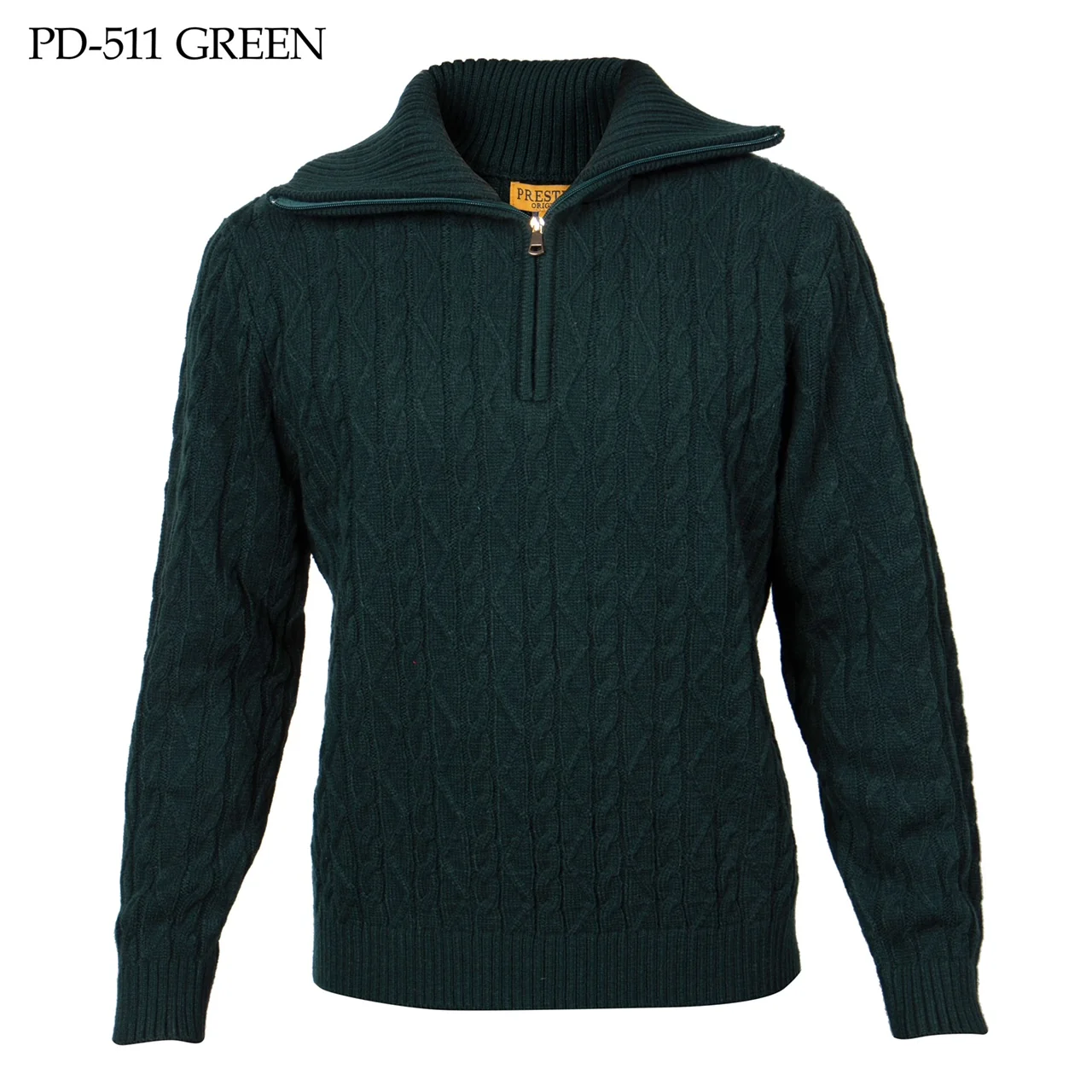 Prestige Cable Knit Half Zip 511 - Image 3