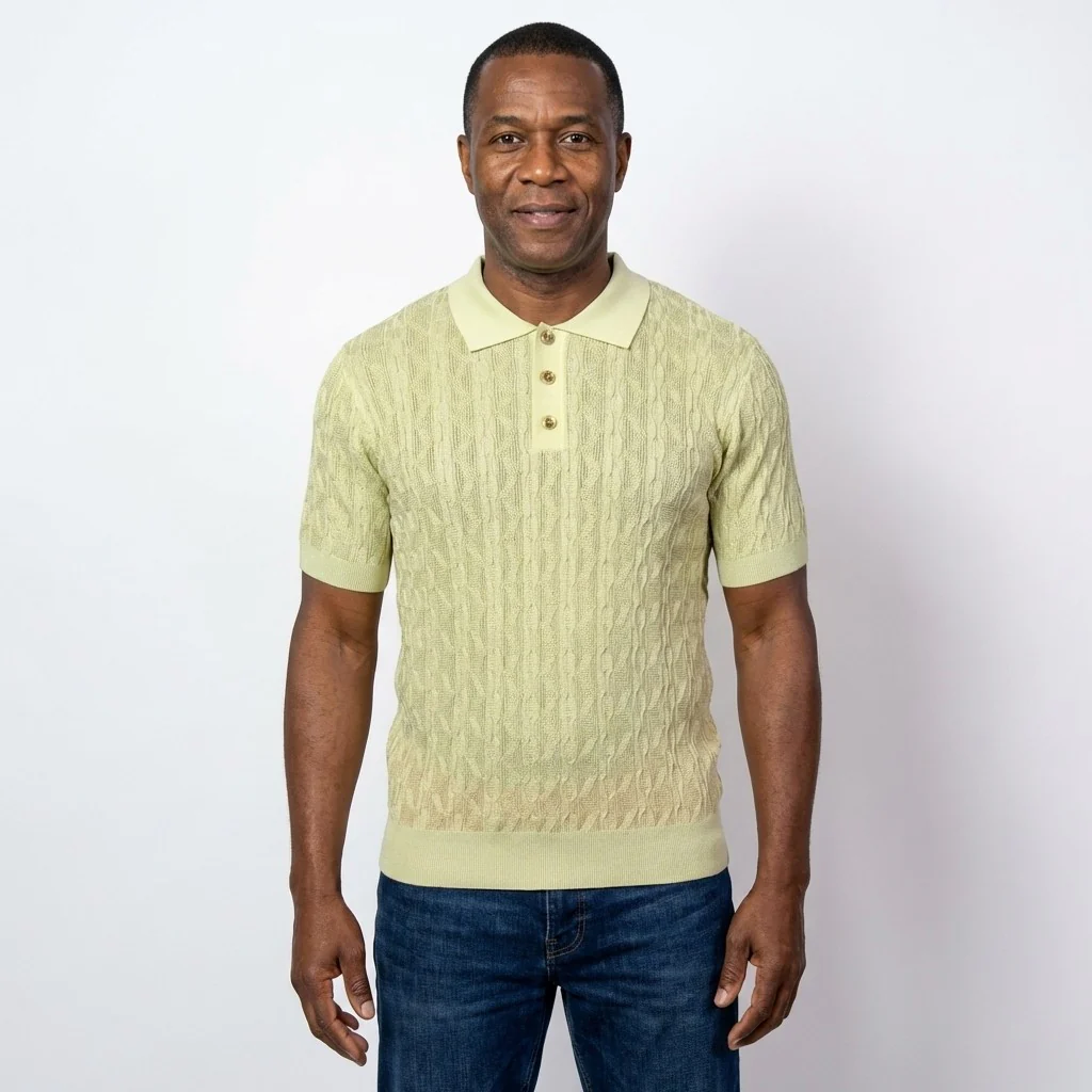 Prestige Knit Design Multi-Color Polo CMK 6001 - Image 2