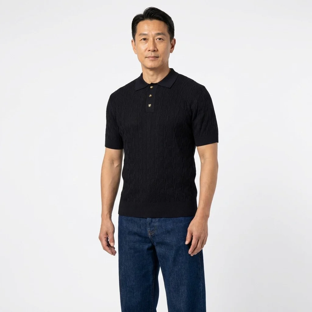 Prestige Knit Design Multi-Color Polo CMK 6001 - Image 3