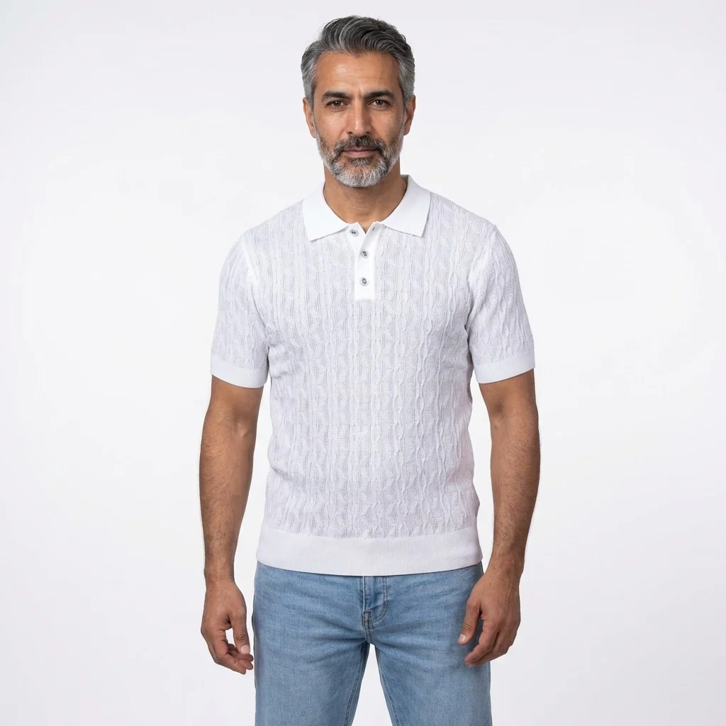 Prestige Knit Design Multi-Color Polo CMK 6001 - Image 4