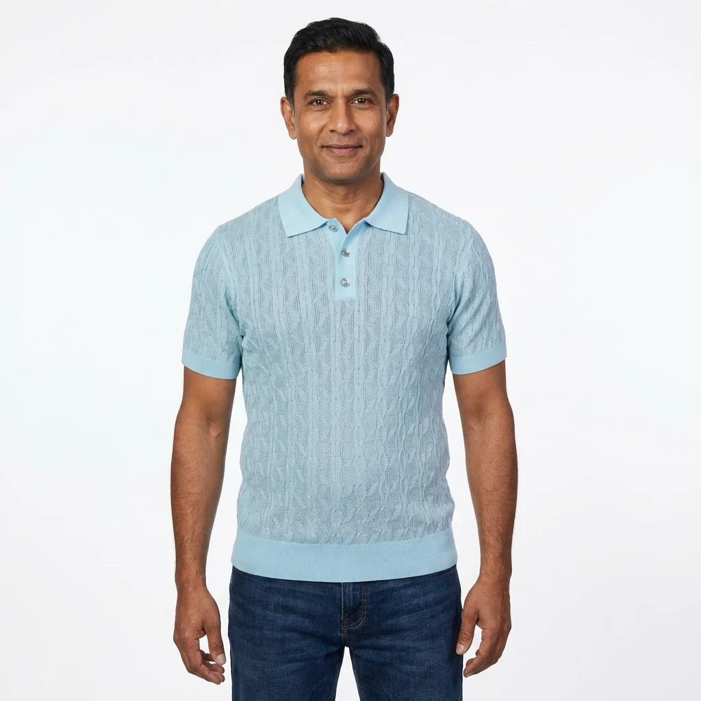 Prestige Knit Design Multi-Color Polo CMK 6001 - Image 6