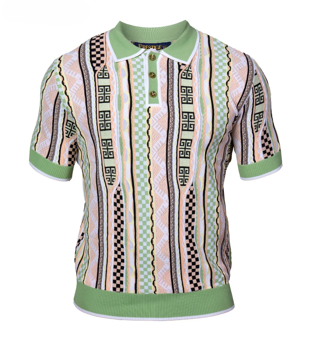 Prestige Knit Design Multi-Color Polo CMK 6041 - Image 4