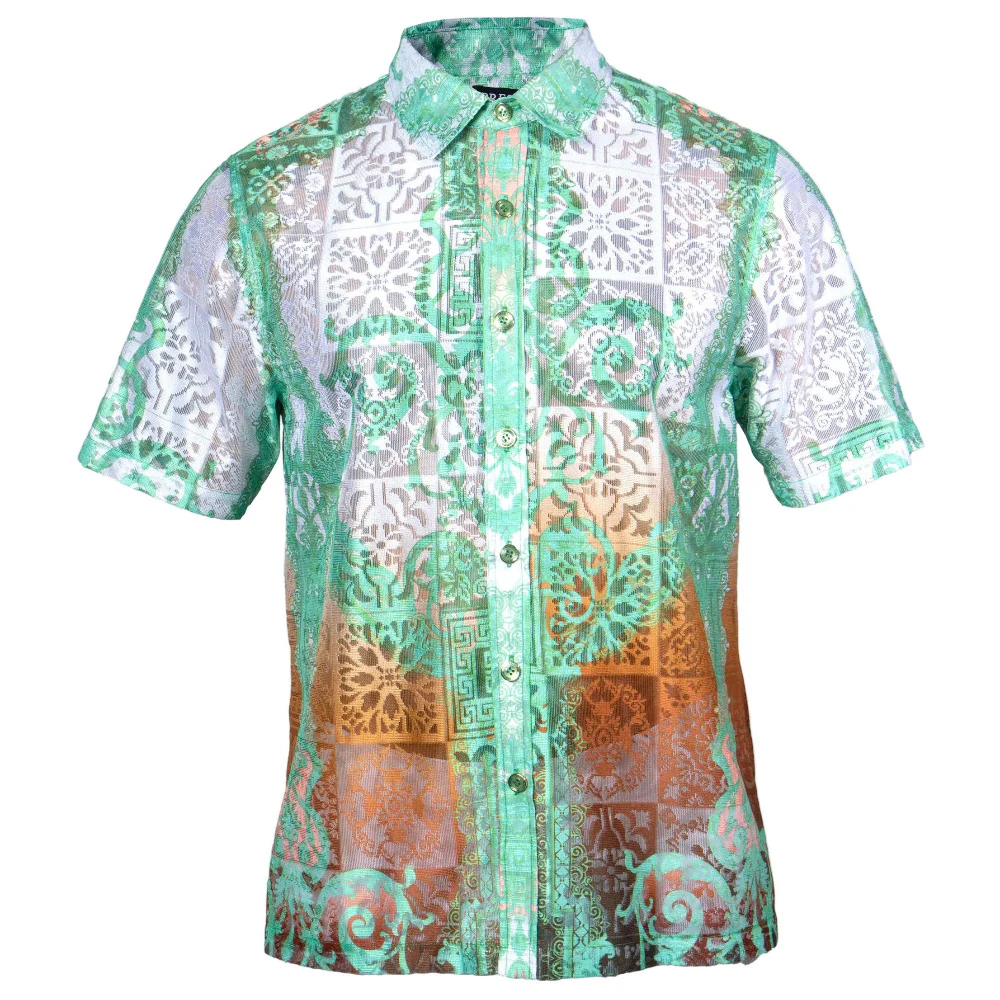 Prestige Lace Button Up Shirt 506