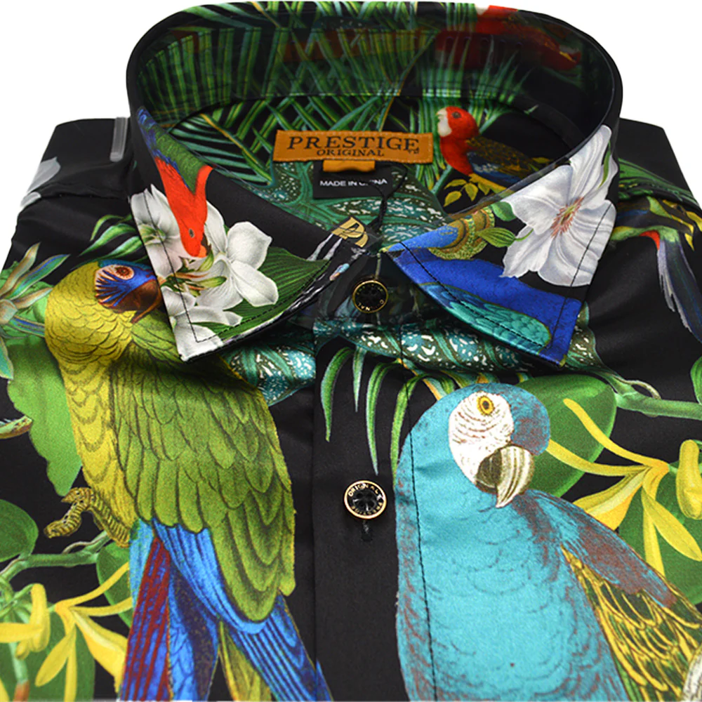 Prestige Printed Button Up Shirt 105 - Image 4