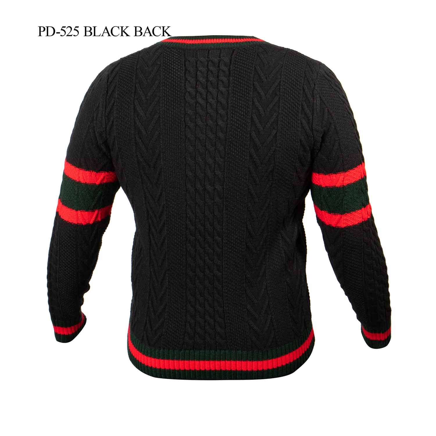 Prestige Striped V-Neck Sweater 525 - Image 2