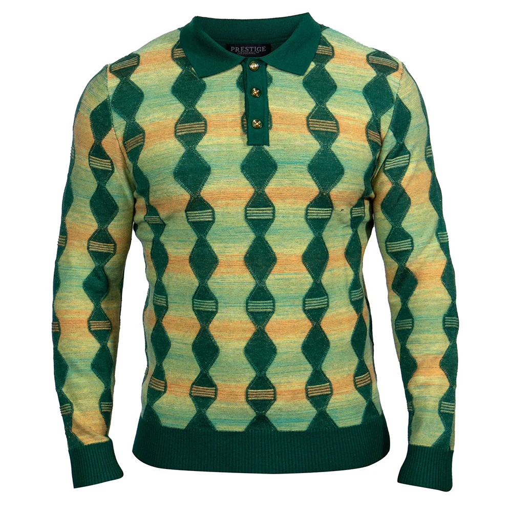 Prestige SW 227 Long Sleeve Polo Sweater - Image 2