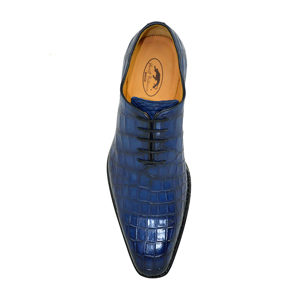 Sheriff Collection 1505 Whole Cut Alligator Dress Shoes - Image 7