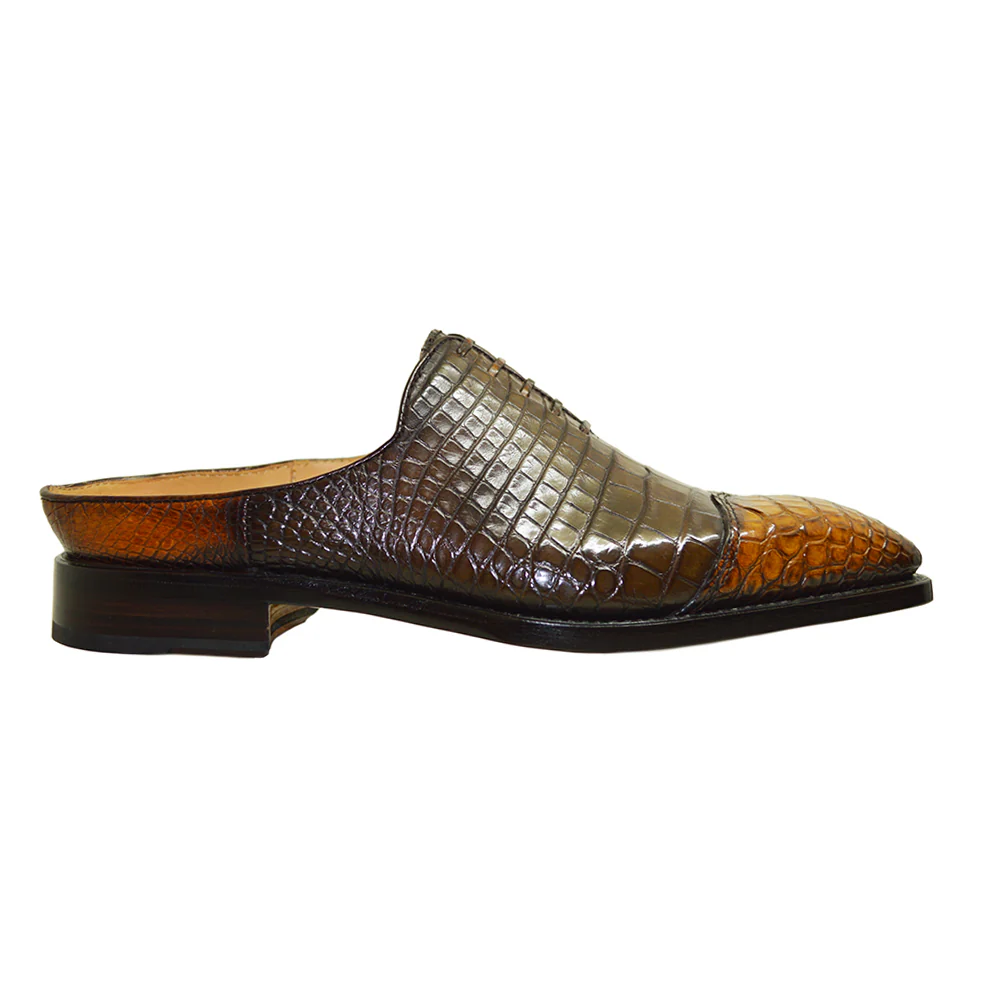 Sheriff Collection 2 Tone Alligator Half Shoe