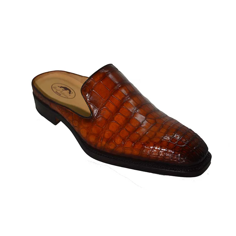 Sheriff Collection 2002 Congac Alligator Half-Shoe - Image 3