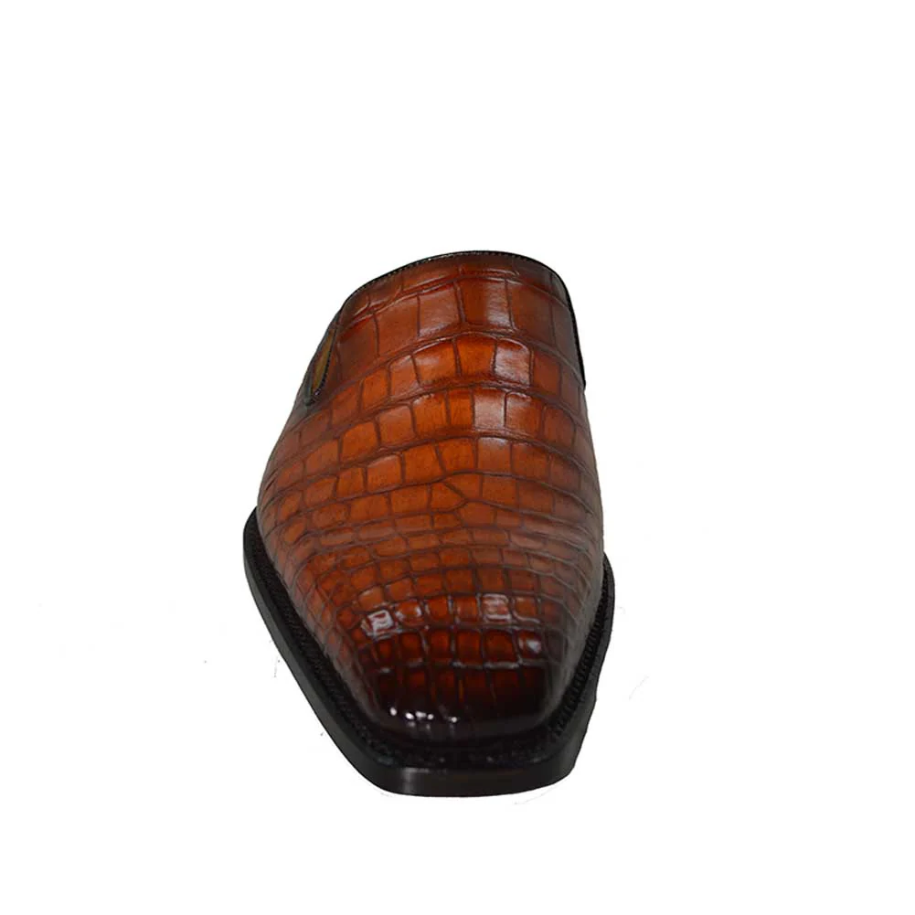 Sheriff Collection 2002 Congac Alligator Half-Shoe - Image 4