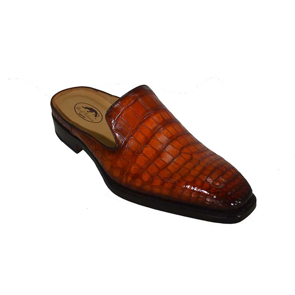 Sheriff Collection 2002 Congac Alligator Half-Shoe - Image 5