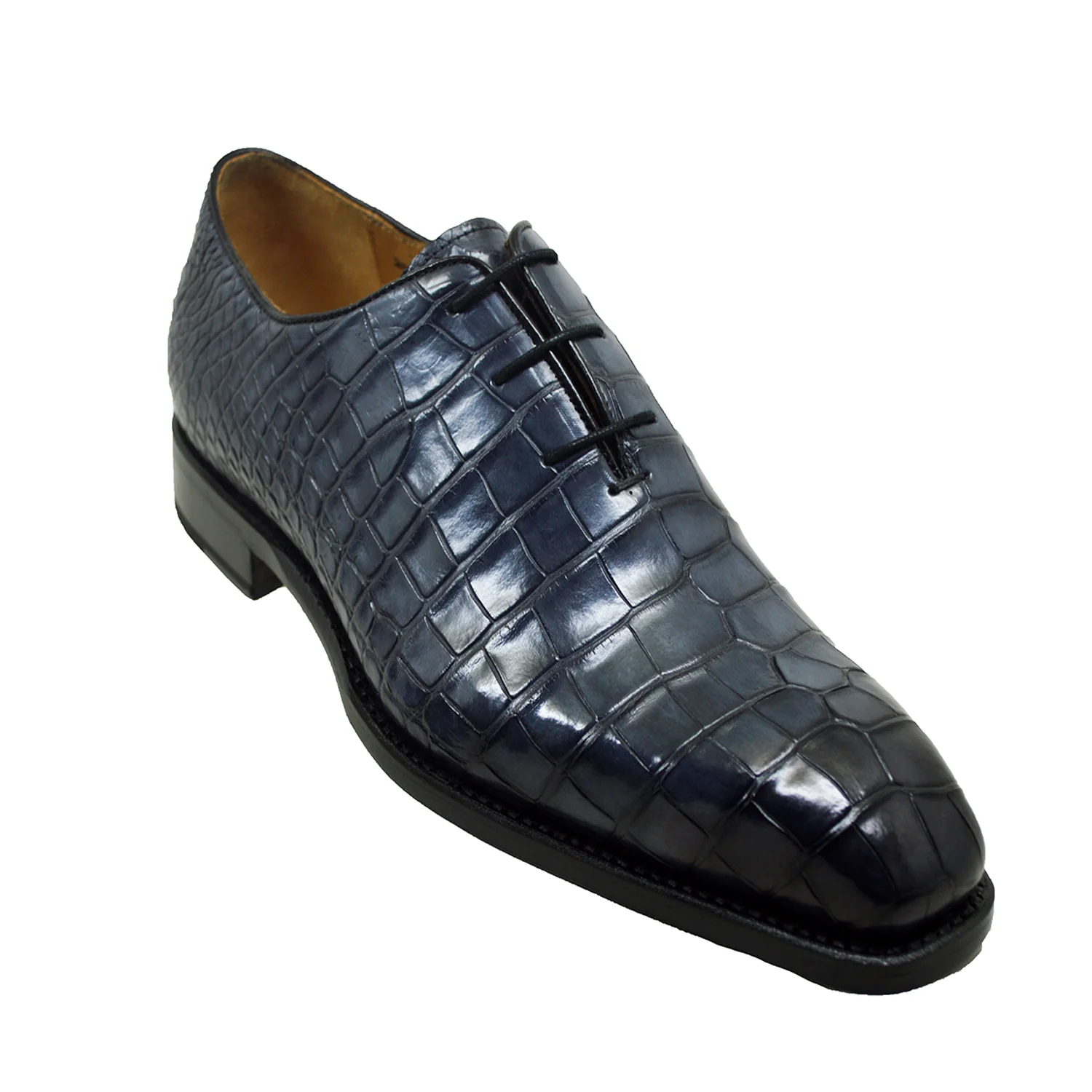 Sheriff Collection 2050 Charcoal Alligator Lace Up - Image 3