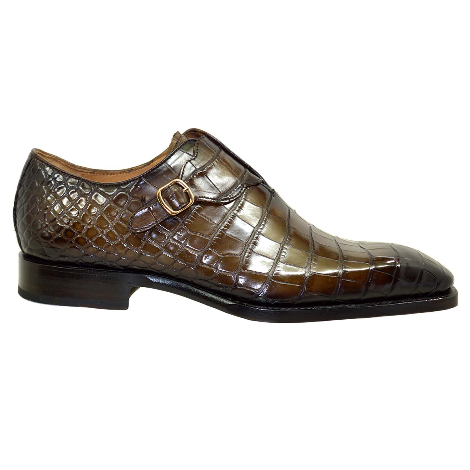 Sheriff Collection 21116 Alligator Strap Dress Shoes