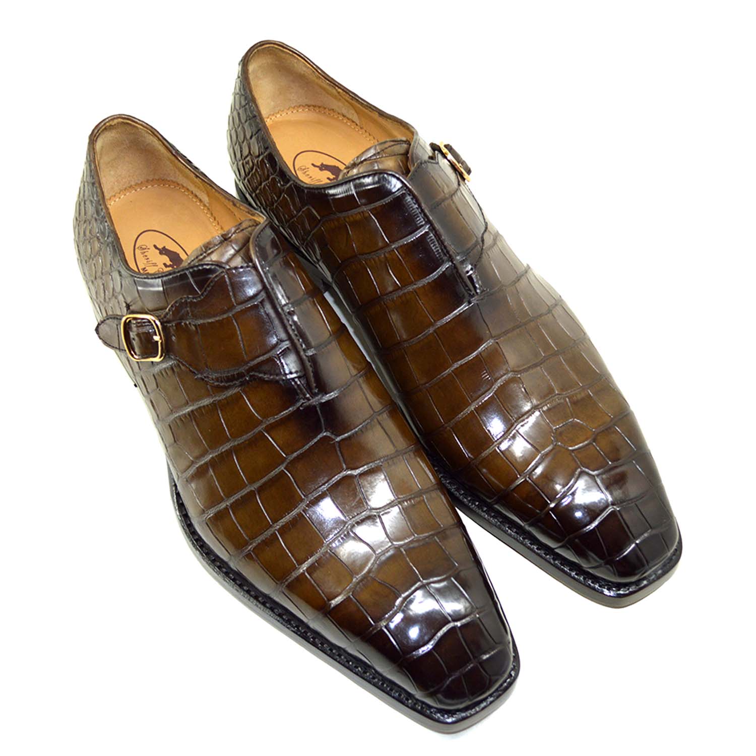 Sheriff Collection 21116 Alligator Strap Dress Shoes - Image 4