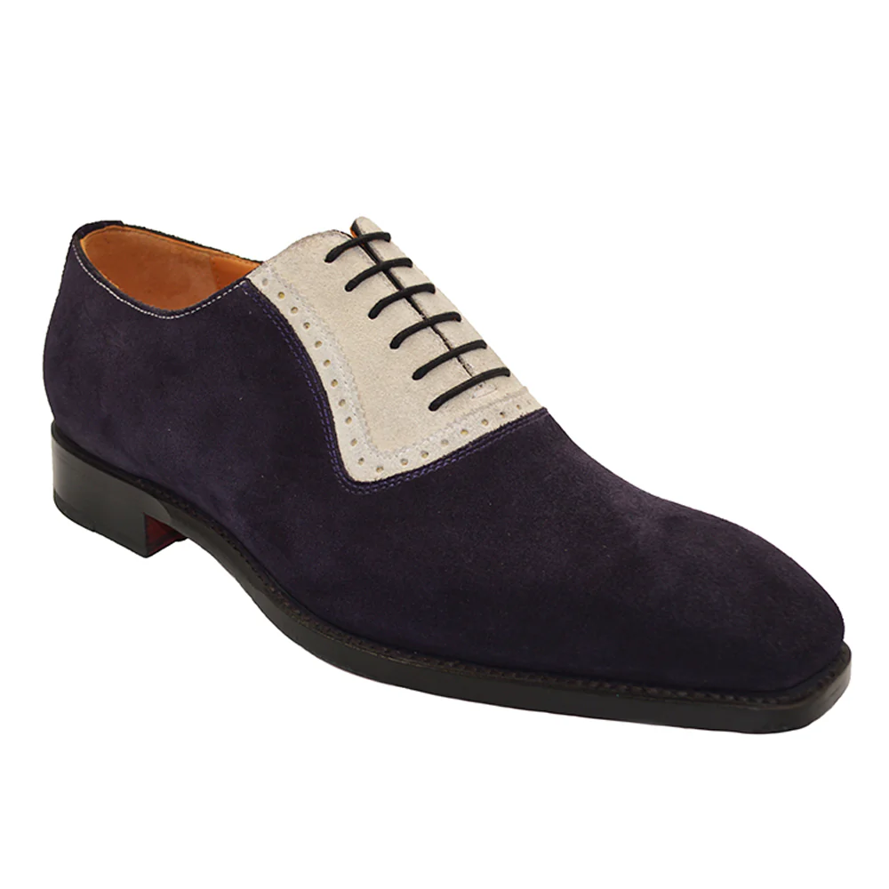 Sheriff Collection 22124 2 Tone Suede Lace Up - Image 2