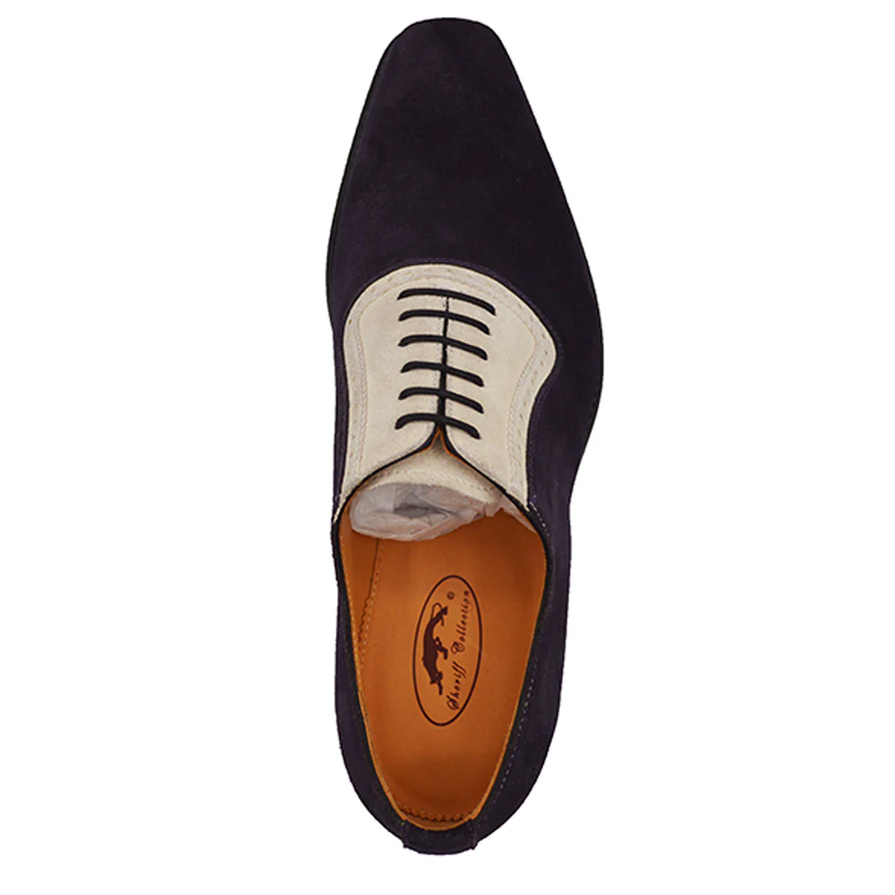 Sheriff Collection 22124 2 Tone Suede Lace Up - Image 3