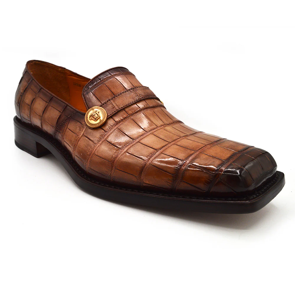 Sheriff Collection 22130 Alligator Square Dress Shoe - Image 10