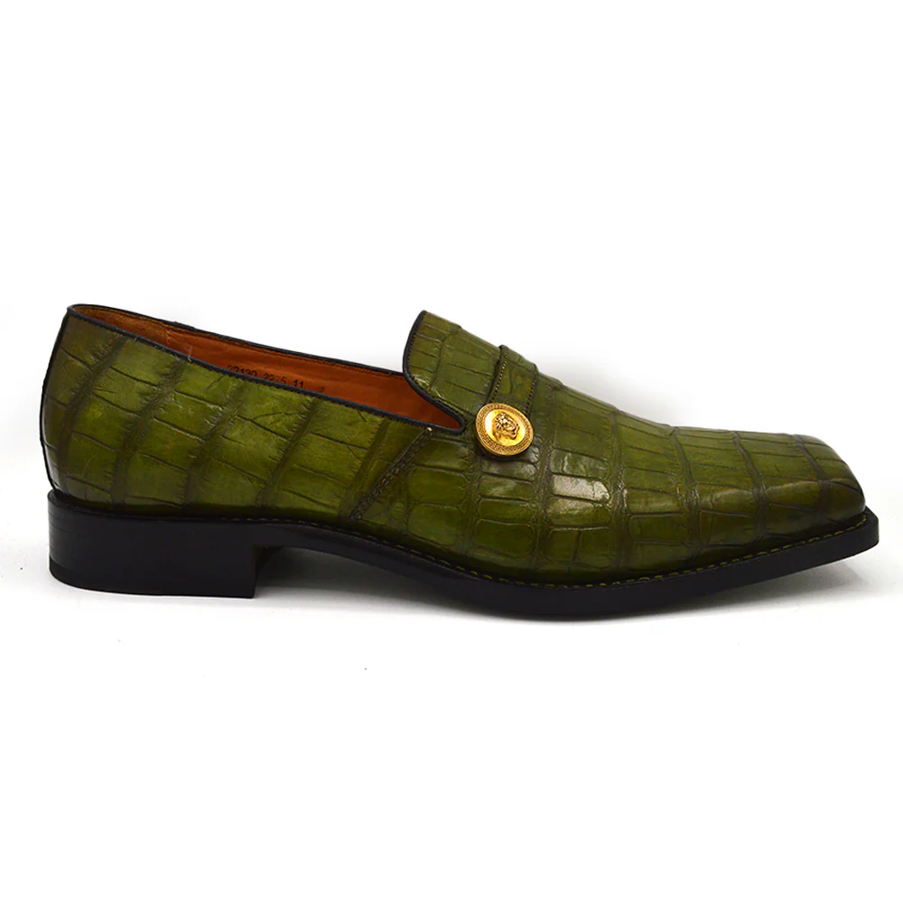 Sheriff Collection 22130 Alligator Square Dress Shoe - Image 13