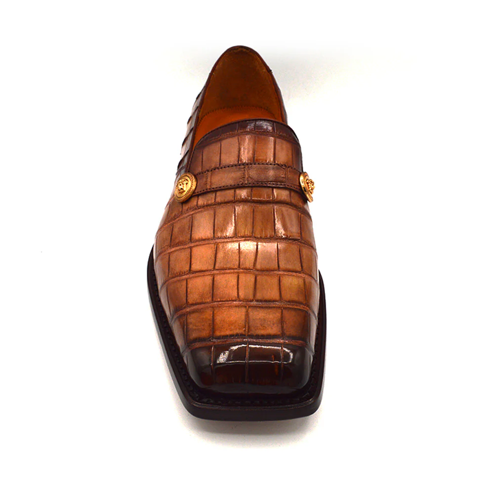Sheriff Collection 22130 Alligator Square Dress Shoe - Image 7