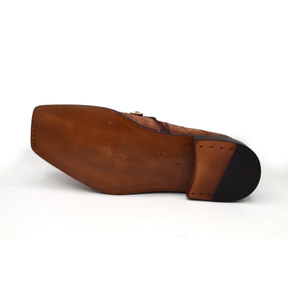 Sheriff Collection 22130 Alligator Square Dress Shoe - Image 8