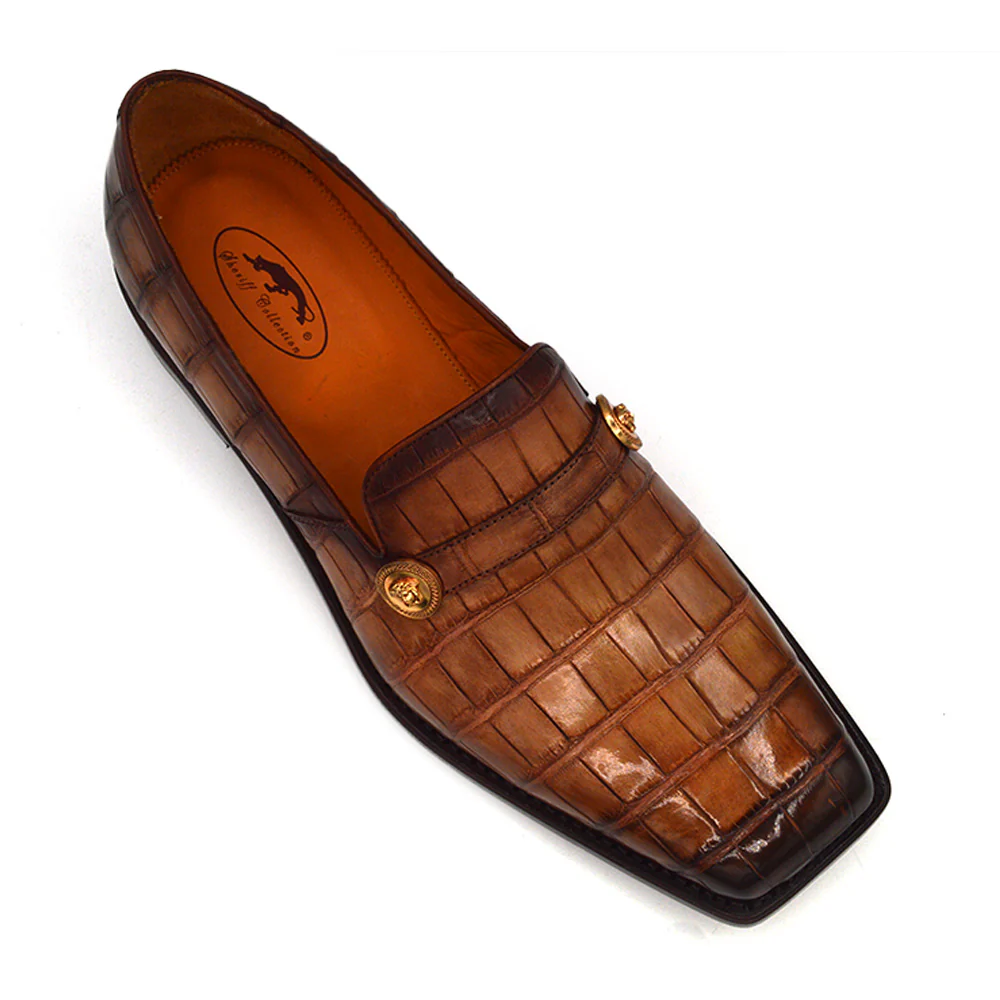Sheriff Collection 22130 Alligator Square Dress Shoe - Image 9
